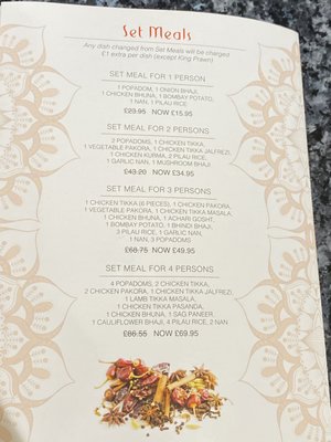 Menu photo 1 Raj Tandoori Inverness, HLD Menu photo 1 Raj Tandoori Inverness, HLD