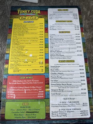 Menu photo 2 The Funky Cuda Fort Pierce, FL Menu photo 2 The Funky Cuda Fort Pierce, FL