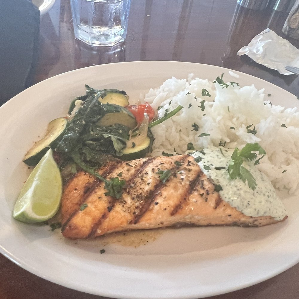 29 Palms Inn - Tzatziki Salmon - New American Near Me - 29 Palms, California
