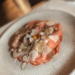 Pasta And... - Carpaccio di Carne e Tartufo Nero Beef carpaccio, pecorino romano, black truffle.
