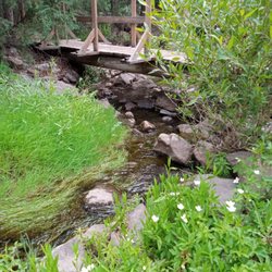 Sierra Village Lodge & R V Park - Bridge over the stream 2024