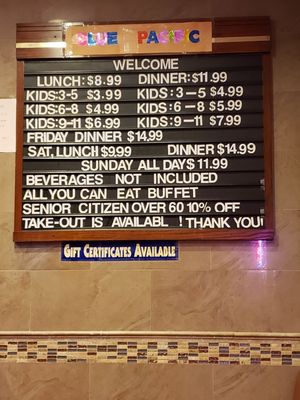 Menu photo 3 Blue Pacific Super Buffet Phoenix, AZ Menu photo 3 Blue Pacific Super Buffet Phoenix, AZ