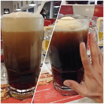 Jukebox - The rootbeer float is GINORMOUS!! It's much much bigger than my hand but the photo doesn't show it well - American Near Me - Dollard-des-Ormeaux, Quebec