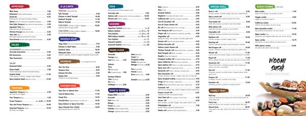 Menu photo 7 Woomi Sushi New Westminster, BC Menu photo 7 Woomi Sushi New Westminster, BC