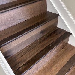 All Ohio Flooring - The stair noses that don't match. The company expects us to fix them