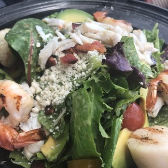 Poseidon on the Beach - Baja Style Cobb Salad - Seafood Near Me - Del Mar, California Poseidon on the Beach - Baja Style Cobb Salad - Seafood Near Me - Del Mar, California