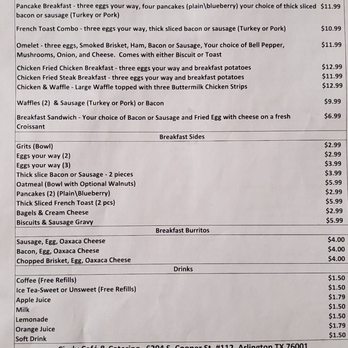 Cindy Sue Cafe & Catering - Menu - Caterers Near Me - Arlington, Texas