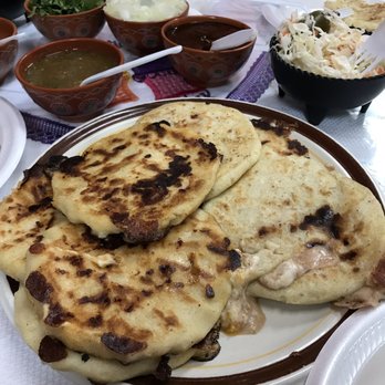 Mini Taqueria & Pupuseria - Mixed and bean and cheese popusas - Mexican Near Me - Grapevine, Texas