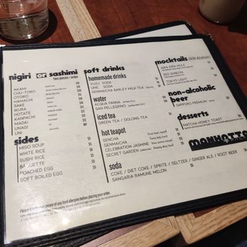 Manhatto - Dessert /drink menu - Japanese Near Me - New York, New York
