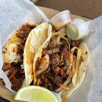 Pueblo Viejo Armadillo - two tacos in a basket - Mexican Near Me - Austin, Texas Pueblo Viejo Armadillo - two tacos in a basket - Mexican Near Me - Austin, Texas