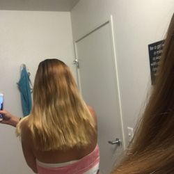 Great Clips - My haircut from this great clips. Not pleased at all. Just wanted a trim and instead got very choppy uneven hair.
