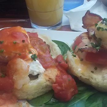 Ruby Slipper Pensacola - Shrimp Boogaloo and Eggs Blackstone (the peacemaker allows to to choose any two combinations of egg Benedict) - Breakfast & Brunch Near Me - Pensacola, Florida Ruby Slipper Pensacola - Shrimp Boogaloo and Eggs Blackstone (the peacemaker allows to to choose any two combinations of egg Benedict) - Breakfast & Brunch Near Me - Pensacola, Florida