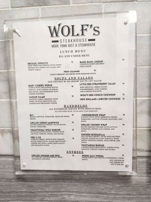 Menu photo 7 Wolf's Steakhouse Cooper City, FL Menu photo 7 Wolf's Steakhouse Cooper City, FL