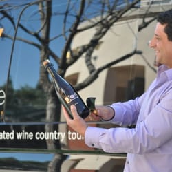 Verve Napa Valley - Our Hero of Hospitality, Joe, sabers champagne for Verve guests.
