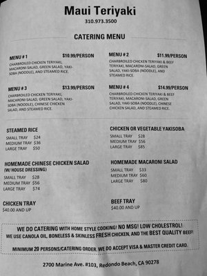 Menu photo 3 Maui Teriyaki Redondo Beach, CA Menu photo 3 Maui Teriyaki Redondo Beach, CA