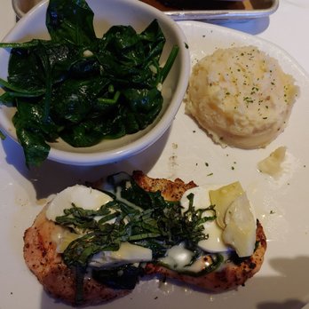 Bonefish Grill - Lilys chicken, mash, spinach - Seafood Near Me - Weston, Florida