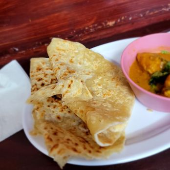 Chef CBTM Bistro - Roti canai (flatbread part.) $8. Very good. - Asian Fusion Near Me - Jackson Heights, New York