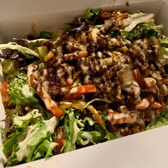 Rootz Soul Cafe - Beyond Burger Salad Bowl - Vegan Near Me - North Lauderdale, Florida Rootz Soul Cafe - Beyond Burger Salad Bowl - Vegan Near Me - North Lauderdale, Florida