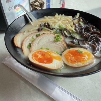 Laughing Buddha - Tonkotsu with egg - Ramen Near Me - Las Vegas, Nevada Laughing Buddha - Tonkotsu with egg - Ramen Near Me - Las Vegas, Nevada