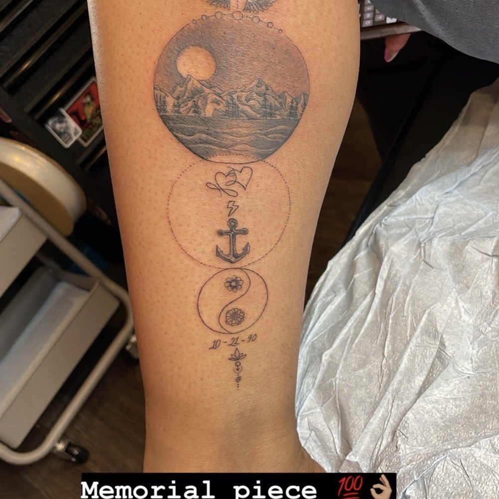 Triton Tattoo - Memorial tattoo for friend - Tattoo Near Me - Santa Cruz, California
