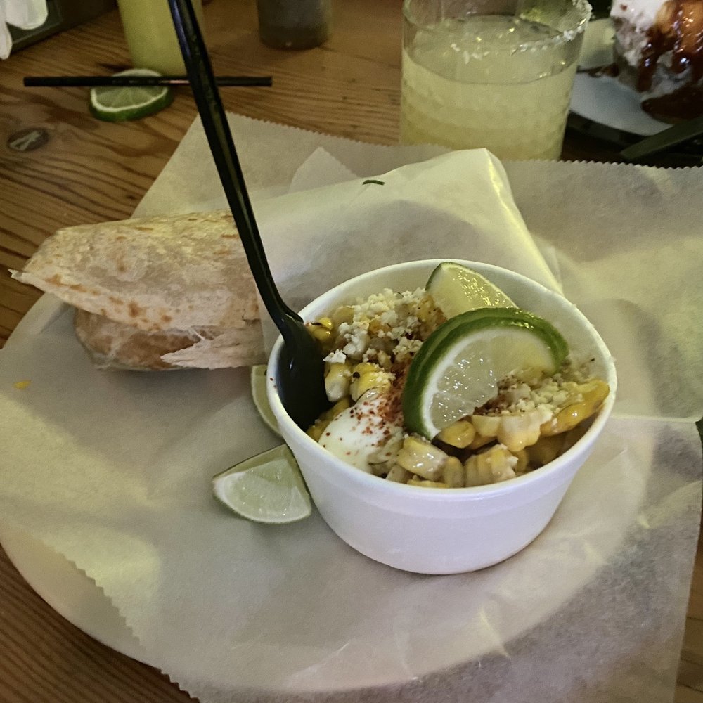 Tacos Chiwas - Elote side dish and burro - Tacos Near Me - Mesa, Arizona