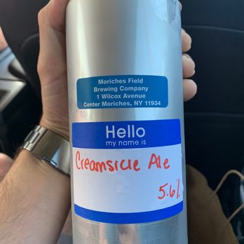 Moriches Field Brewing - Crowler of the good stuff. Creamsicle Ale was legit. - Brewpubs Near Me - Center Moriches, New York Moriches Field Brewing - Crowler of the good stuff. Creamsicle Ale was legit. - Brewpubs Near Me - Center Moriches, New York