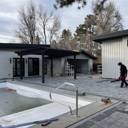 Brother Landscape - Patios design with pavers and pergola