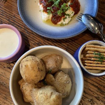 Rich Table - Dried Porcini Doughnuts, Burrata - New American Near Me - San Francisco, California Rich Table - Dried Porcini Doughnuts, Burrata - New American Near Me - San Francisco, California