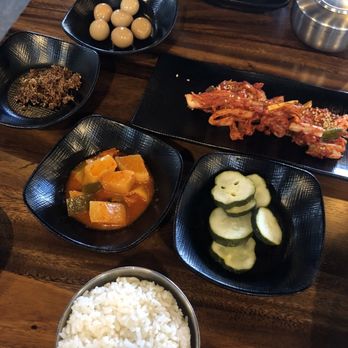Dasom - Pork Belly Kimchi Stir-Fry and banchan - Korean Near Me - Los Angeles, California Dasom - Pork Belly Kimchi Stir-Fry and banchan - Korean Near Me - Los Angeles, California
