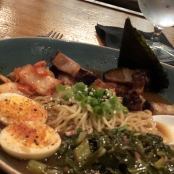 One Flew South - Yummy ramen w pork belly and kimchi - New American Near Me - Atlanta, Georgia