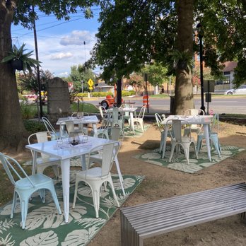 Pennyroyal Station - Some of the outdoor seating area - Comfort Food Near Me - Mount Rainier, Maryland Pennyroyal Station - Some of the outdoor seating area - Comfort Food Near Me - Mount Rainier, Maryland