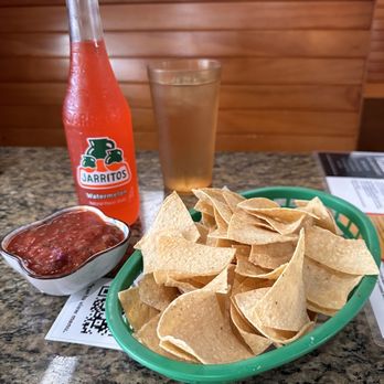 El Charro Mexicano - Salsa n chips w/ watermelon jarritos - Mexican Near Me - Aiea, Hawaii El Charro Mexicano - Salsa n chips w/ watermelon jarritos - Mexican Near Me - Aiea, Hawaii