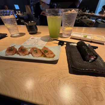 Ootoro Bar - Albacore sashimi, green tea, and HR part of 6a - Japanese Near Me - Tustin, California Ootoro Bar - Albacore sashimi, green tea, and HR part of 6a - Japanese Near Me - Tustin, California