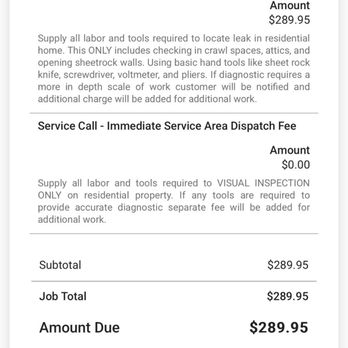 Master & Sons Plumbing - WORK THEY NEVER DID. NO DIAGNOSTIC WAS GIVEN. - Plumbing Near Me Master & Sons Plumbing - WORK THEY NEVER DID. NO DIAGNOSTIC WAS GIVEN. - Plumbing Near Me