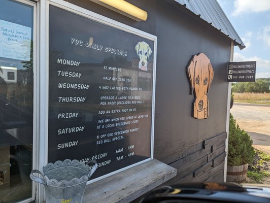 Menu photo 5 Yellow Dog Coffee Spicewood, TX Menu photo 5 Yellow Dog Coffee Spicewood, TX