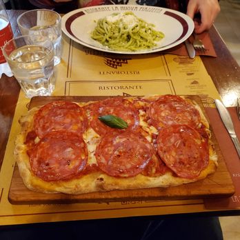 La Nuova Piazzetta - Diavola and Pasta fresca al pesto - Roman Near Me - Rome, RM La Nuova Piazzetta - Diavola and Pasta fresca al pesto - Roman Near Me - Rome, RM