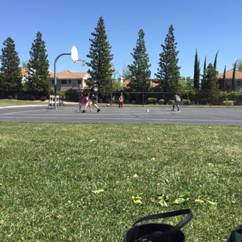 Ridgeview Park - Watching some friends play basketball after the kick ball game. - Parks Near Me - Vacaville, California