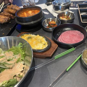 The One Korean BBQ + Bar - Salad and side. The wing is separate order. - Barbeque Near Me - High Point, North Carolina The One Korean BBQ + Bar - Salad and side. The wing is separate order. - Barbeque Near Me - High Point, North Carolina