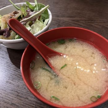 Aoi Japanese Restaurant - Sides with Sashimi Dinner (salad and miso soup) - Japanese Near Me - Framingham, Massachusetts