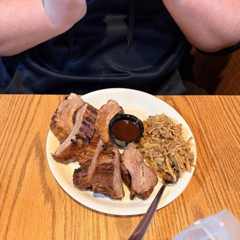 Muddy Creek Bar-B-Q - Half rack ribs and haluski - Barbeque Near Me - Harmony, Pennsylvania Muddy Creek Bar-B-Q - Half rack ribs and haluski - Barbeque Near Me - Harmony, Pennsylvania