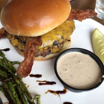 Neat - Steak burger - no fries SUB Asparagus - New American Near Me - Buffalo, New York