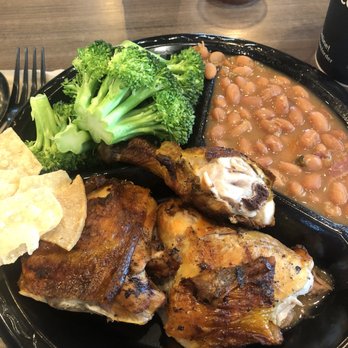 El Pollo Loco - Grilled chicken platter with broccoli - Fast Food Near Me - Richardson, Texas