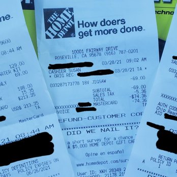 The Home Depot - Time stamped recipts for Susan the glue expert. - Nurseries & Gardening Near Me - Roseville, California The Home Depot - Time stamped recipts for Susan the glue expert. - Nurseries & Gardening Near Me - Roseville, California
