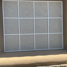 Front bedroom window. 90% solar screen.