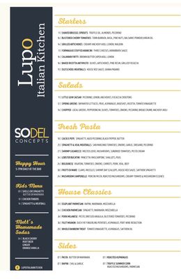 Menu photo 5 Lupo Italian Kitchen Rehoboth Beach, DE Menu photo 5 Lupo Italian Kitchen Rehoboth Beach, DE