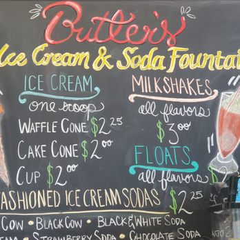 Butler's Apothecary - Menu - Ice Cream & Frozen Yogurt Near Me - Henderson, Kentucky Butler's Apothecary - Menu - Ice Cream & Frozen Yogurt Near Me - Henderson, Kentucky