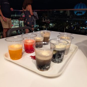 Coca Cola Store - Float flight with 8 different sodas - Fashion Near Me - Orlando, Florida