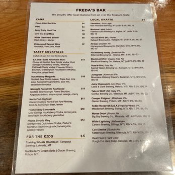 Freda's West Glacier Bar - Bars Near Me - West Glacier, Montana