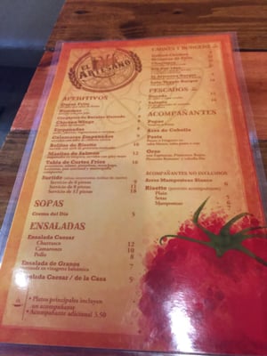 Menu photo 7 El Artesano Caguas, PR