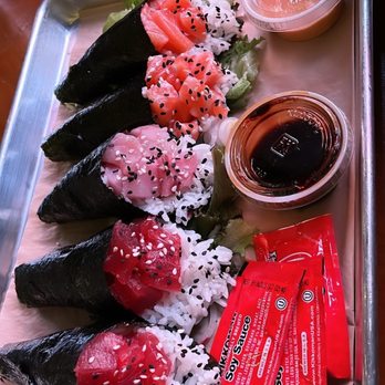 The Park - Hand rolls from Nori Squad (tuna, salmon, and hamachi) - Mini Golf Near Me - Richmond, Virginia The Park - Hand rolls from Nori Squad (tuna, salmon, and hamachi) - Mini Golf Near Me - Richmond, Virginia